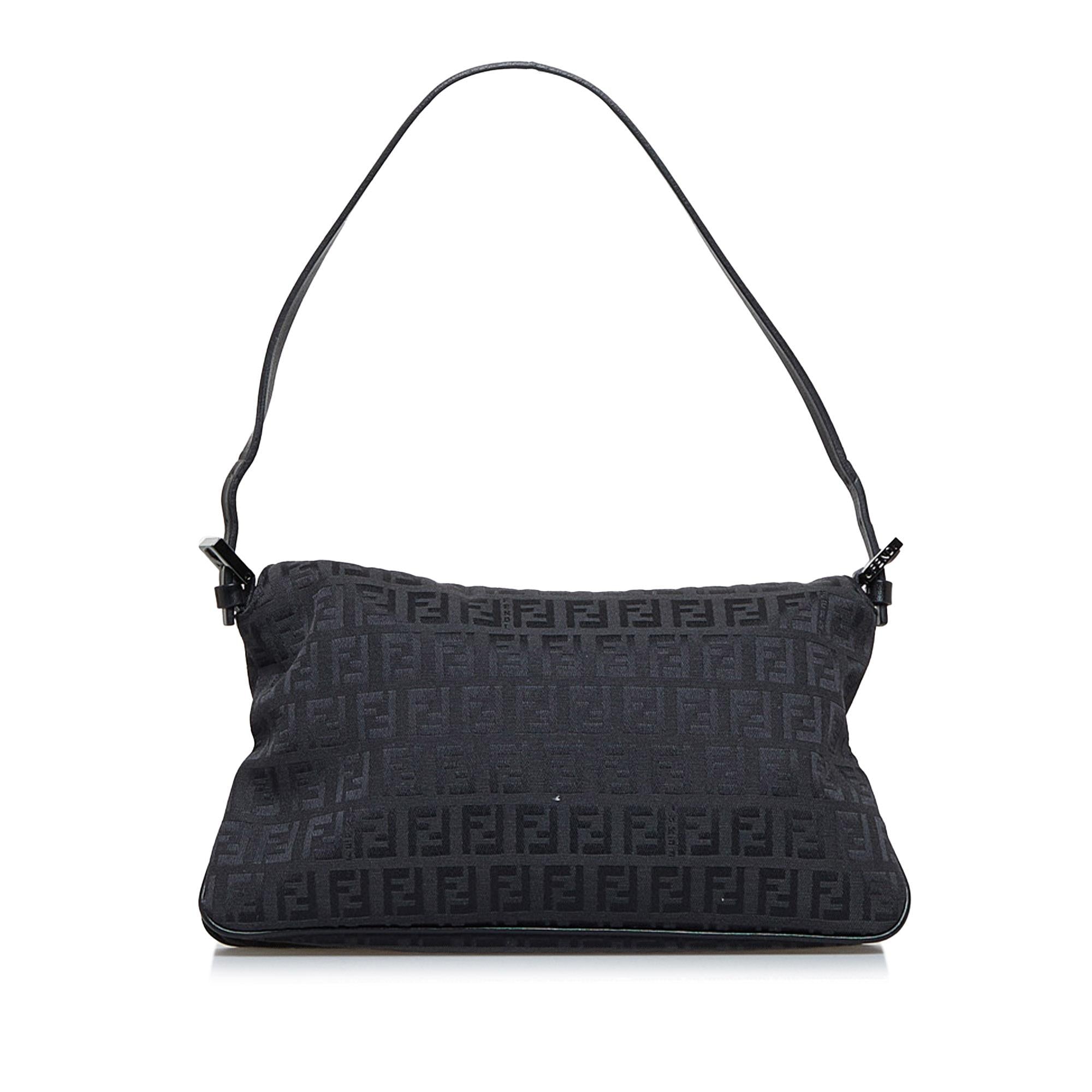 Fendi Zucchino Double Flap Baguette (SHG-1vyG7b)