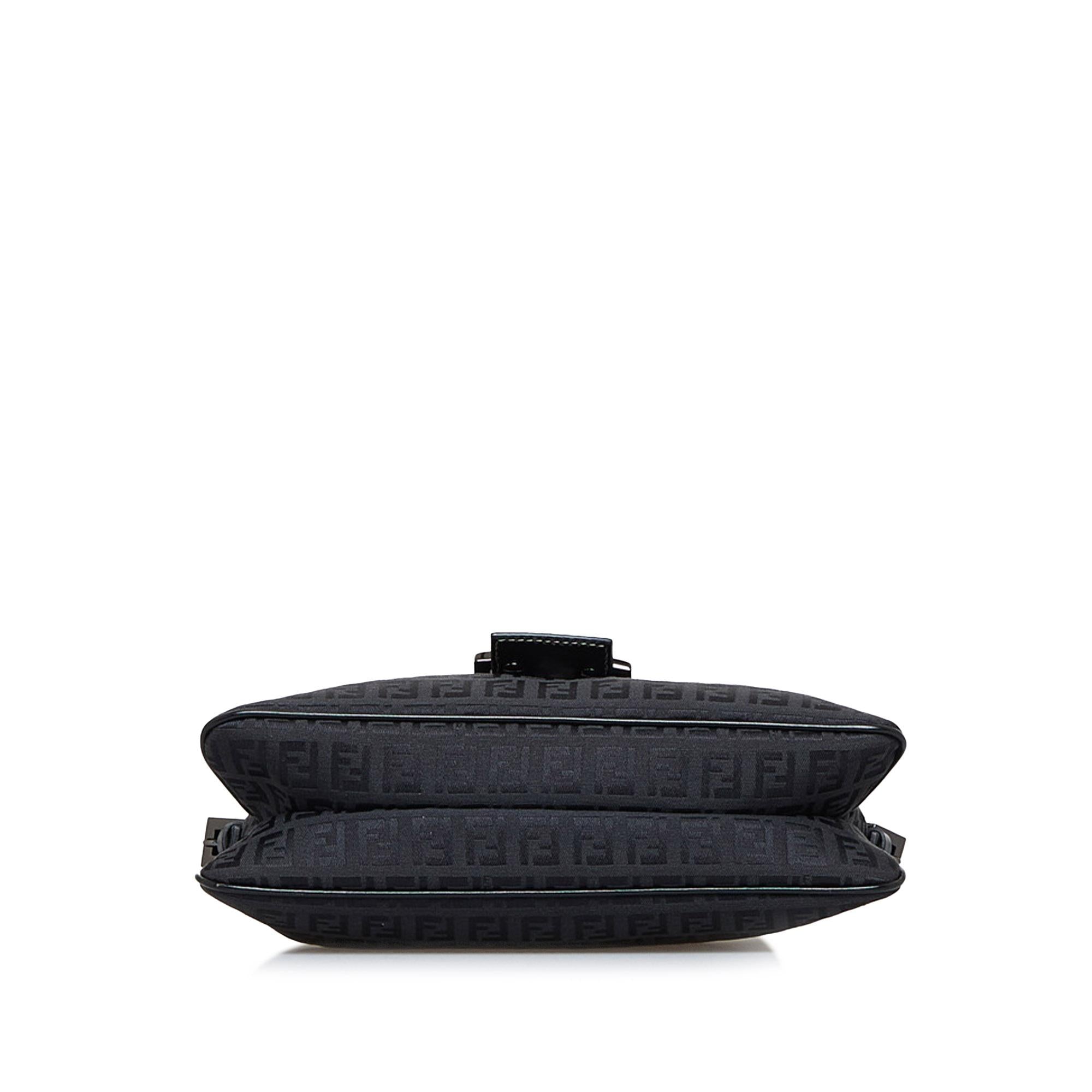 Fendi Zucchino Double Flap Baguette (SHG-1vyG7b)