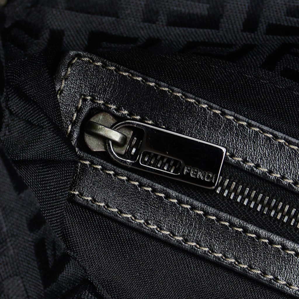Fendi Zucchino Double Flap Baguette (SHG-1vyG7b)