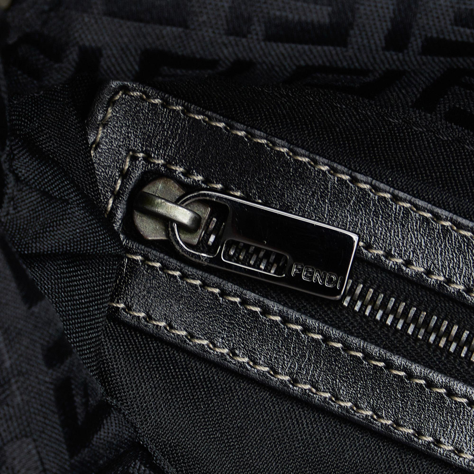 Fendi Zucchino Double Flap Baguette (SHG-1vyG7b)