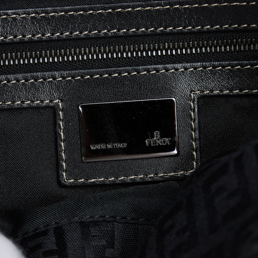 Fendi Zucchino Double Flap Baguette (SHG-1vyG7b)