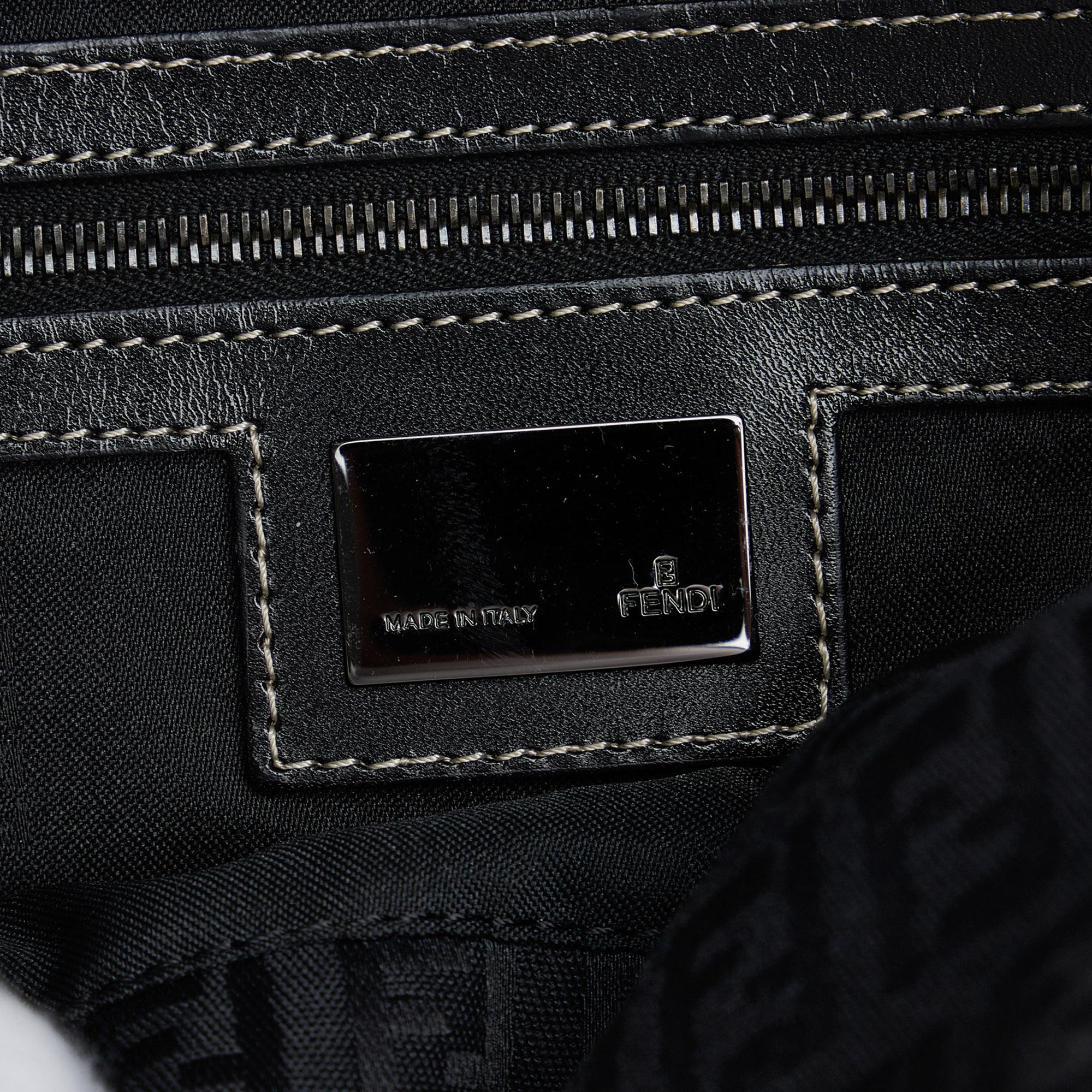 Fendi Zucchino Double Flap Baguette (SHG-1vyG7b)