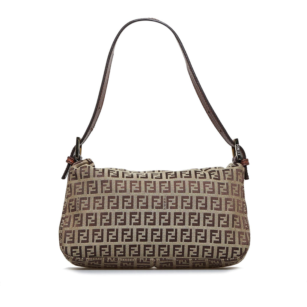 Fendi Zucchino Double Flap Baguette (SHG-du3Dv1)