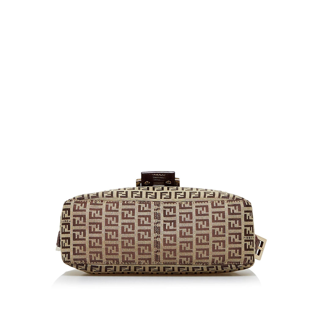 Fendi Zucchino Double Flap Baguette (SHG-940lup)
