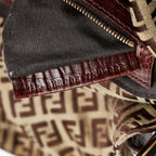 Fendi Zucchino Double Flap Baguette (SHG-940lup)