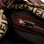 Fendi Zucchino Double Flap Baguette (SHG-940lup)