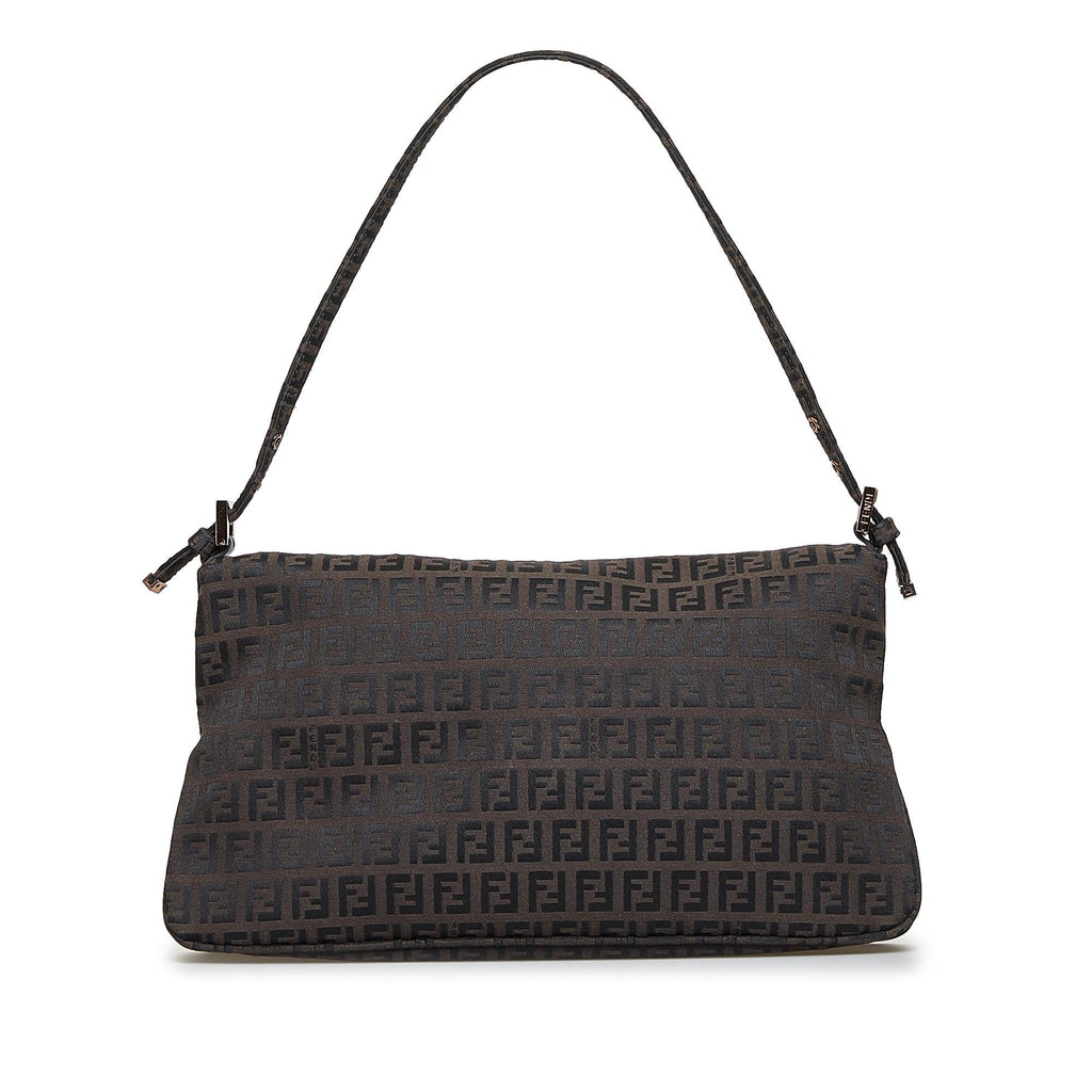 Fendi Zucchino Double Flap Baguette (SHG-RIWGfn)