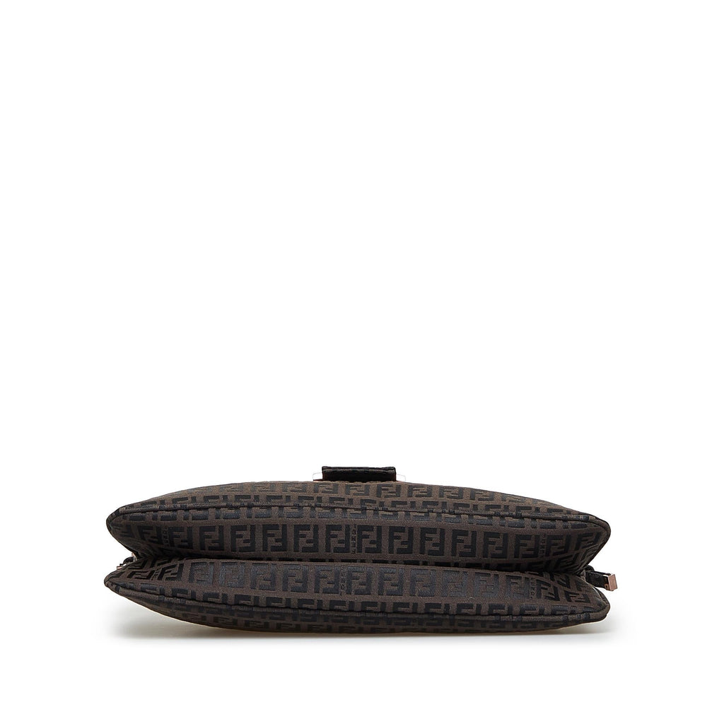 Fendi Zucchino Double Flap Baguette (SHG-RIWGfn)