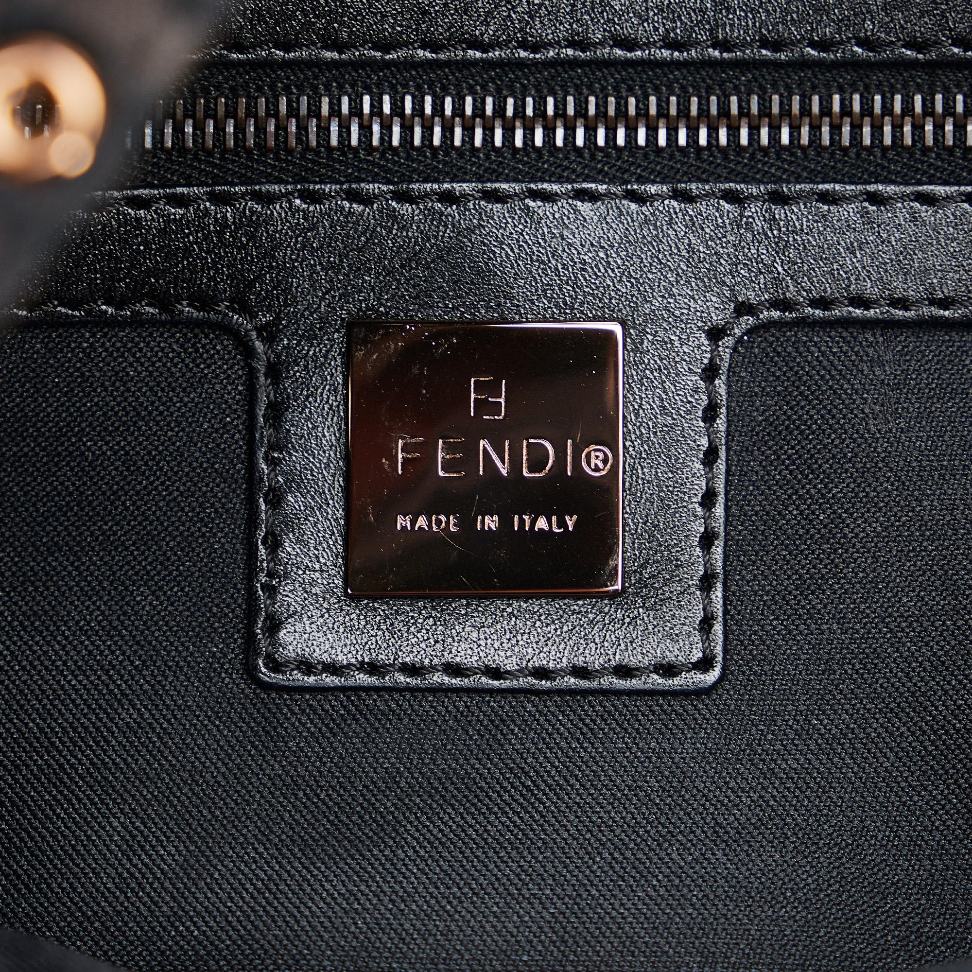 Fendi Zucchino Double Flap Baguette (SHG-RIWGfn)