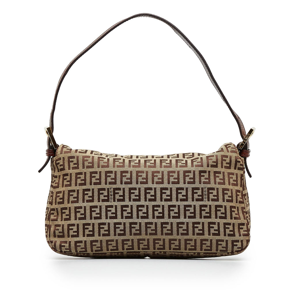 Fendi Zucchino Double Flap Baguette (SHG-30Rj5M)