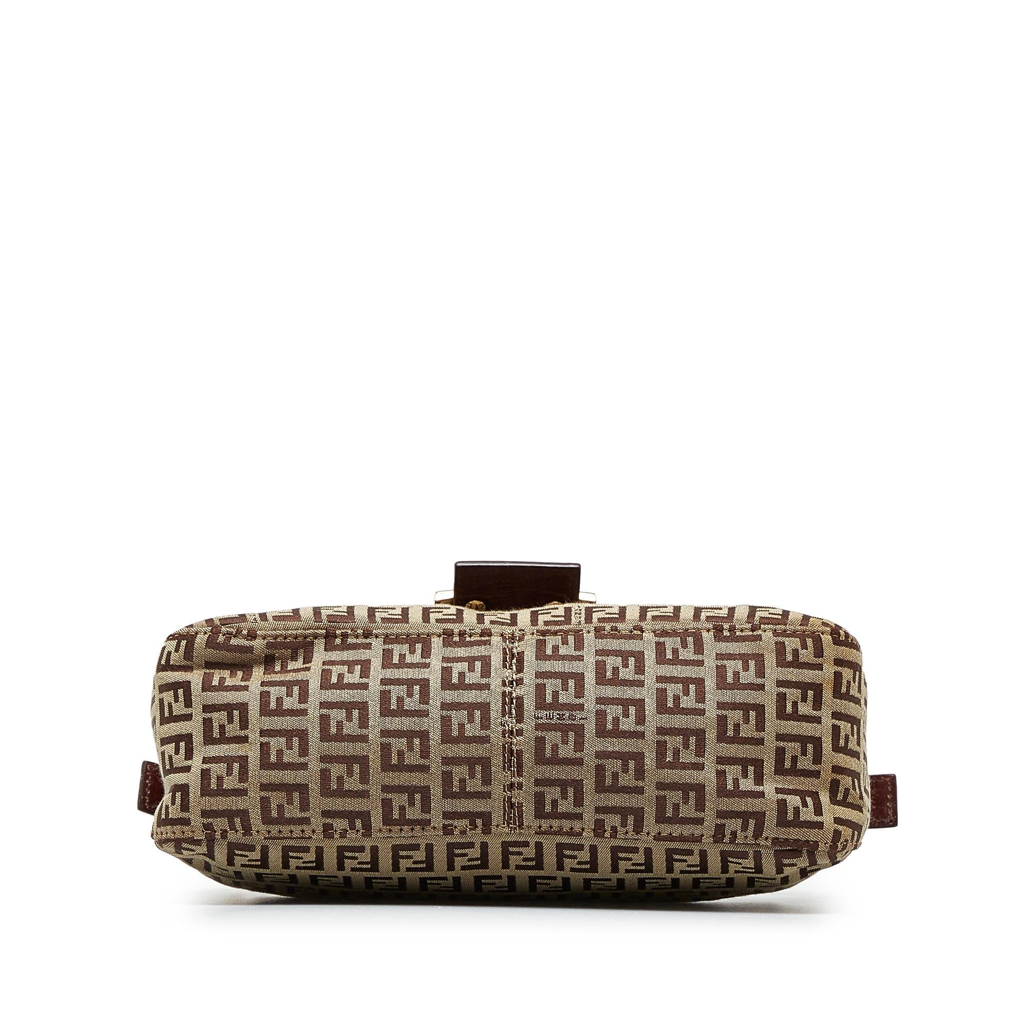 Fendi Zucchino Double Flap Baguette (SHG-30Rj5M)