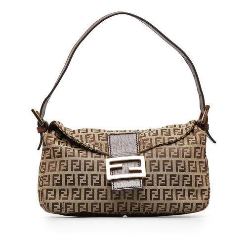 Fendi Zucchino Double Flap Baguette (SHG-30Rj5M)