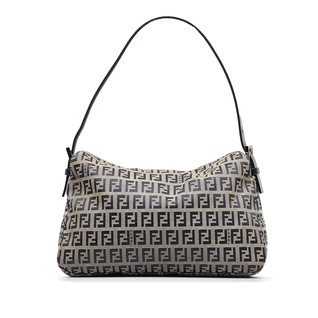 Fendi Zucchino Double Flap Baguette (SHG-hVuyFH)