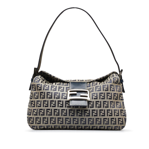 Fendi Zucchino Double Flap Baguette (SHG-hVuyFH)