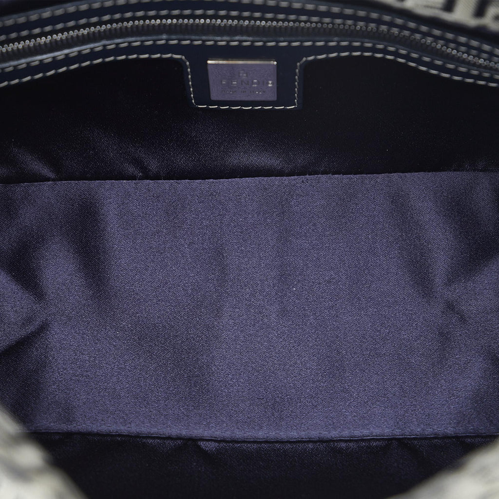 Fendi Zucchino Double Flap Baguette (SHG-hVuyFH)