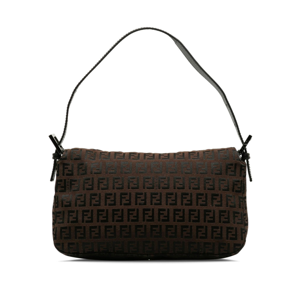 Fendi Zucchino Double Flap Baguette (SHG-WAc2kE)