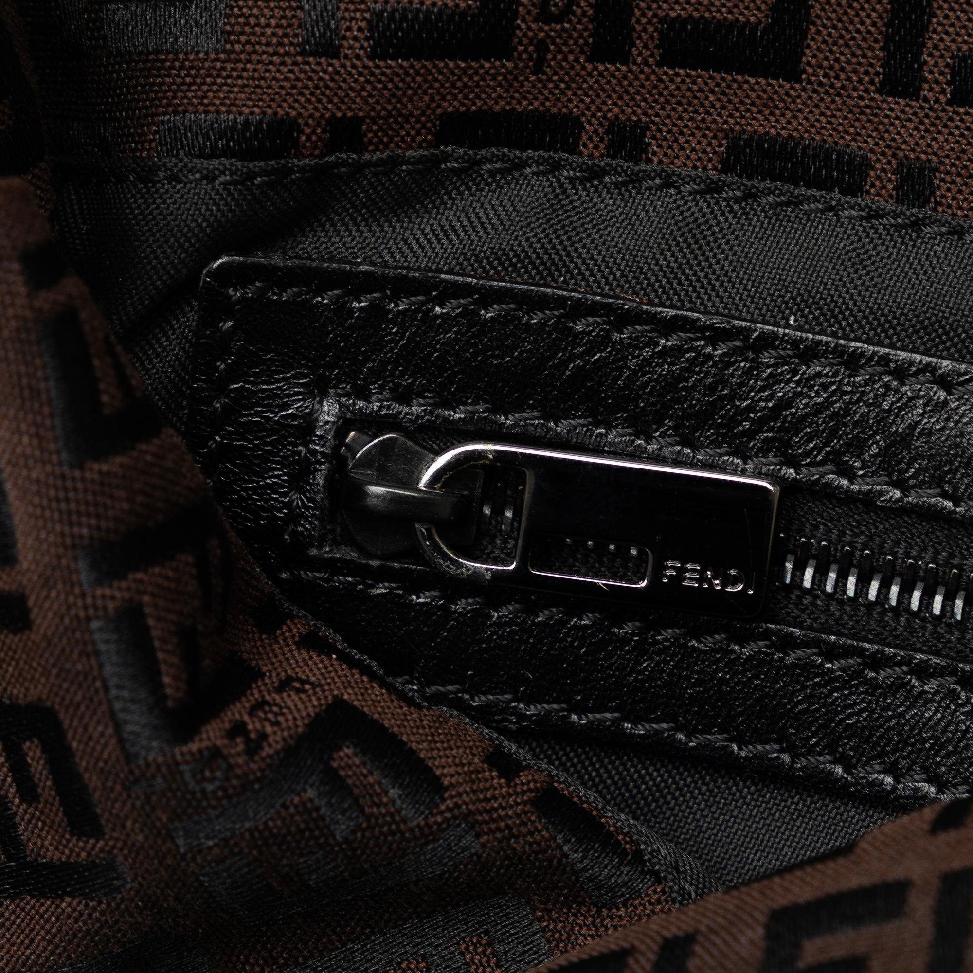 Fendi Zucchino Double Flap Baguette (SHG-WAc2kE)