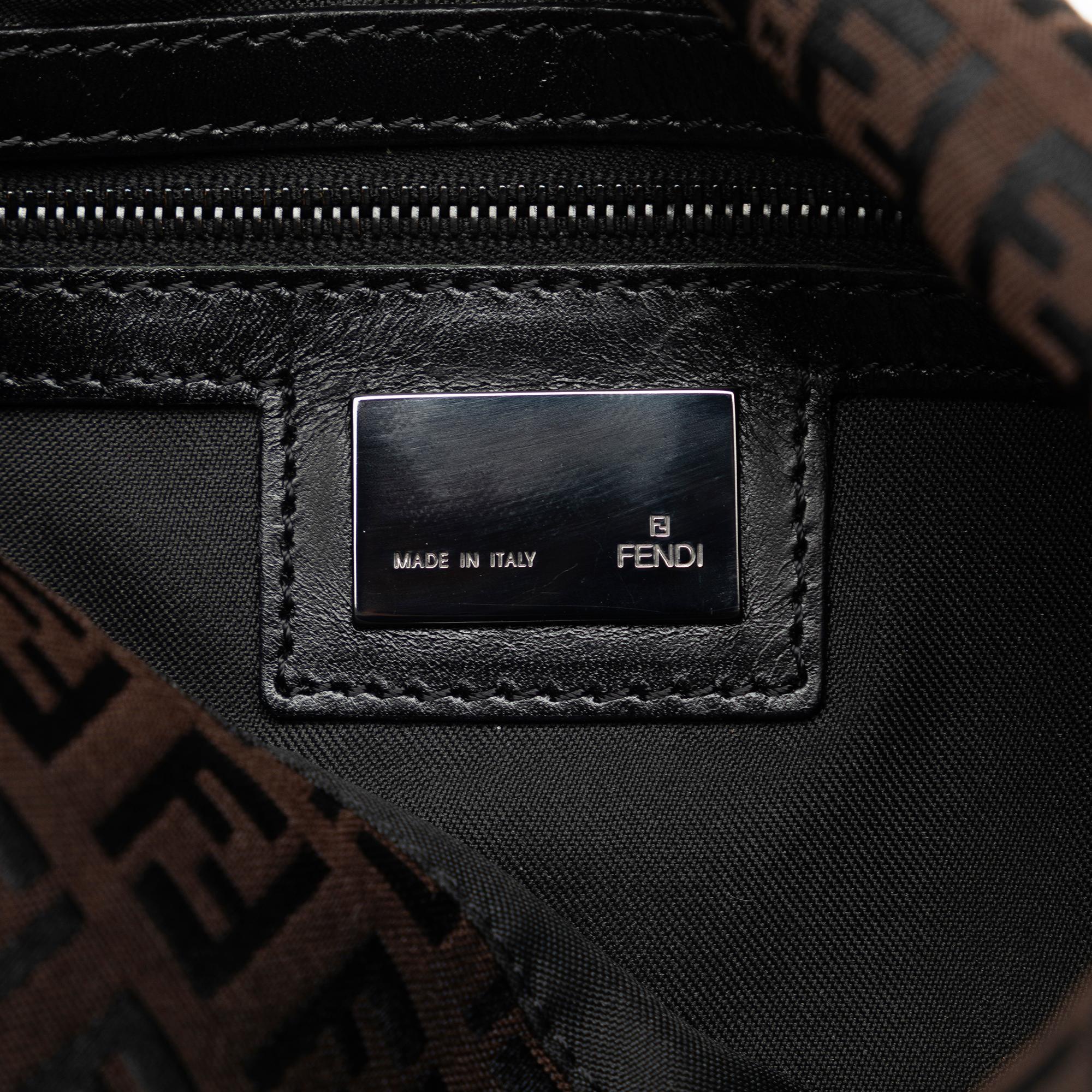 Fendi Zucchino Double Flap Baguette (SHG-WAc2kE)