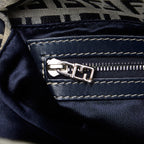 Fendi Zucchino Double Flap Shoulder Bag (SHG-VzVhou)