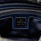 Fendi Zucchino Double Flap Shoulder Bag (SHG-VzVhou)