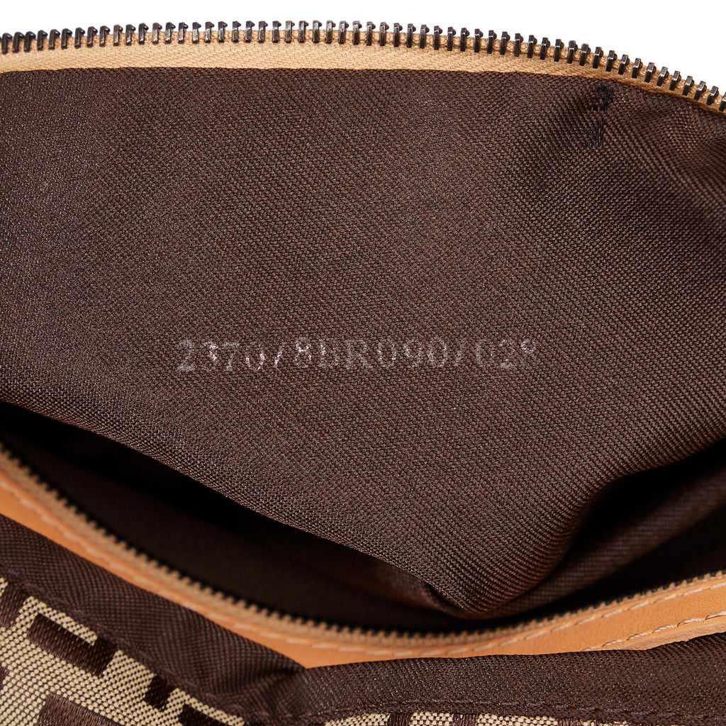 Fendi Zucchino Double Flap Tote (SHG-wgkC7B)