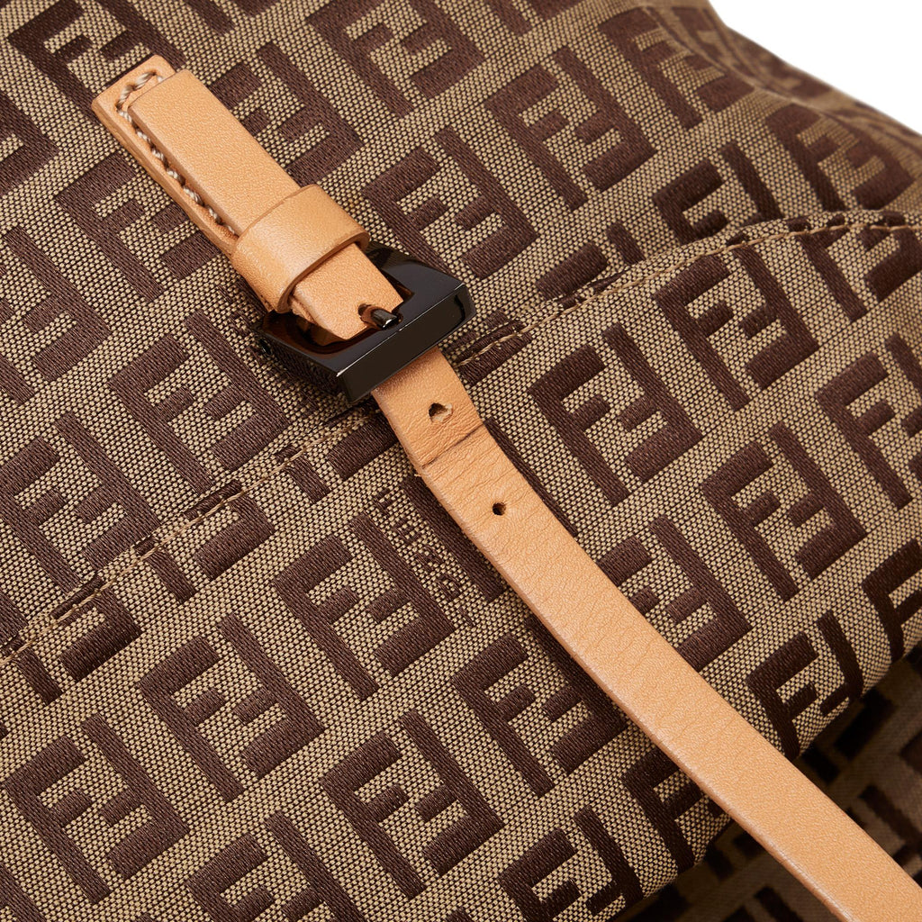 Fendi Zucchino Double Flap Tote (SHG-wgkC7B)