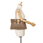 Fendi Zucchino Double Flap Tote (SHG-wgkC7B)