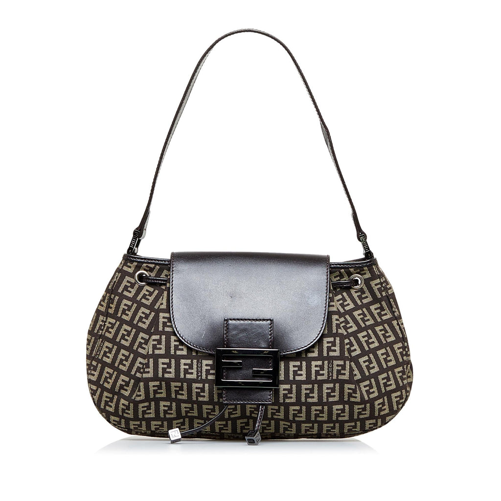 Fendi Zucchino Drawstring Baguette (SHG-dlGIc3)