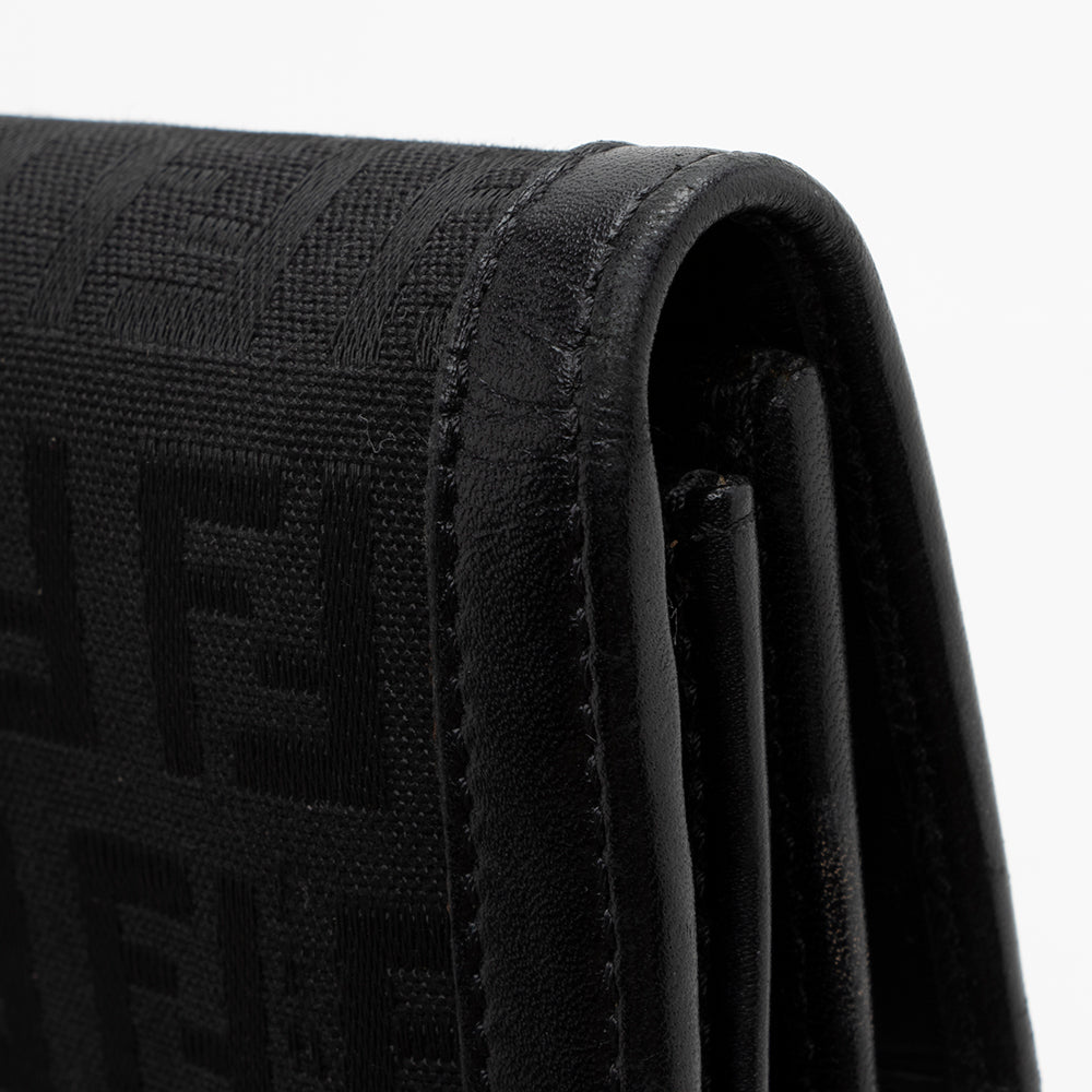 Fendi Zucchino Flap Wallet (SHF-16384)