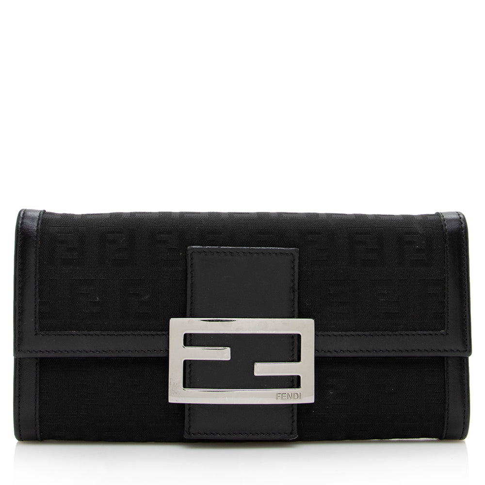 Fendi Zucchino Flap Wallet (SHF-16384)