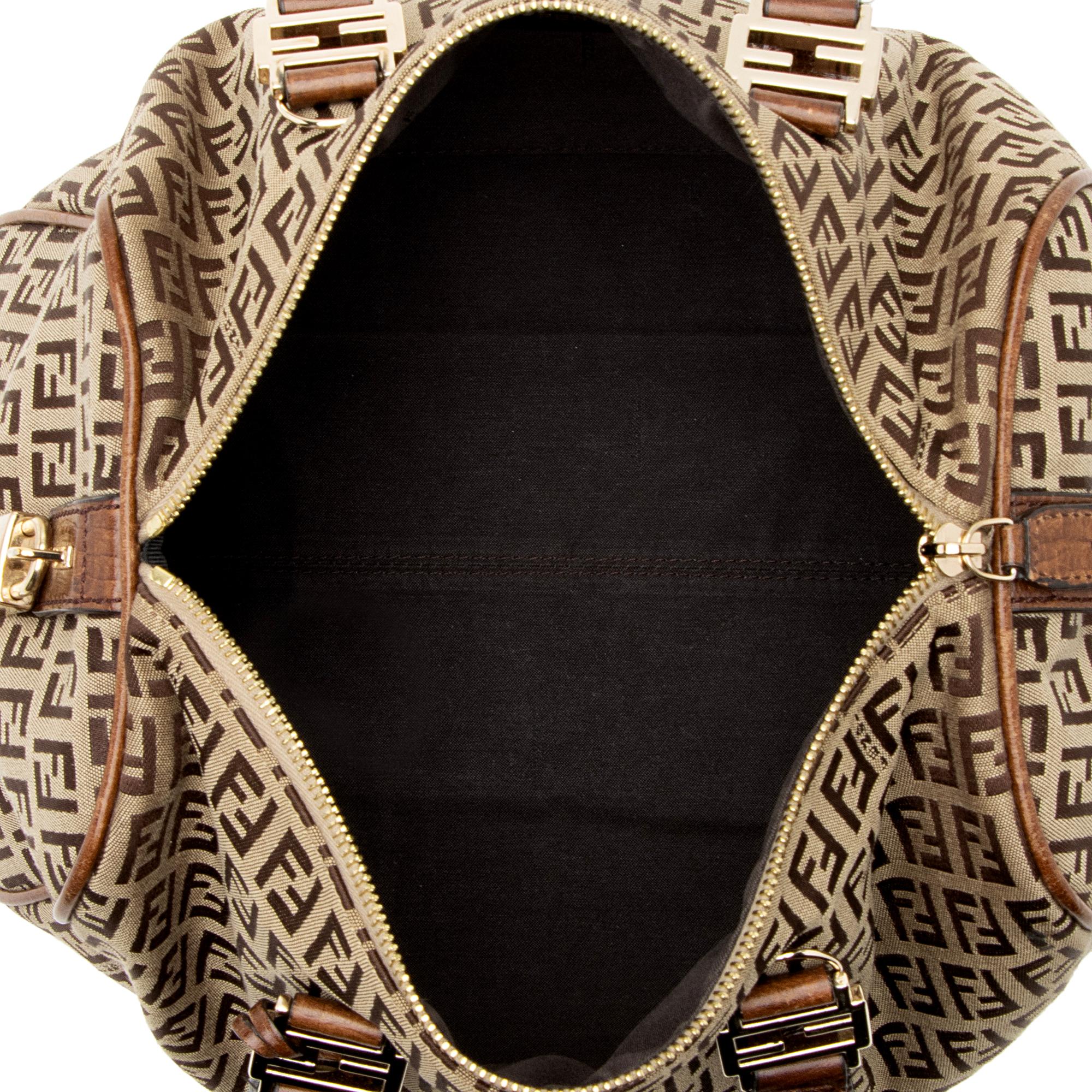 Fendi Zucchino Forever Boston Bag (SHF-22847)