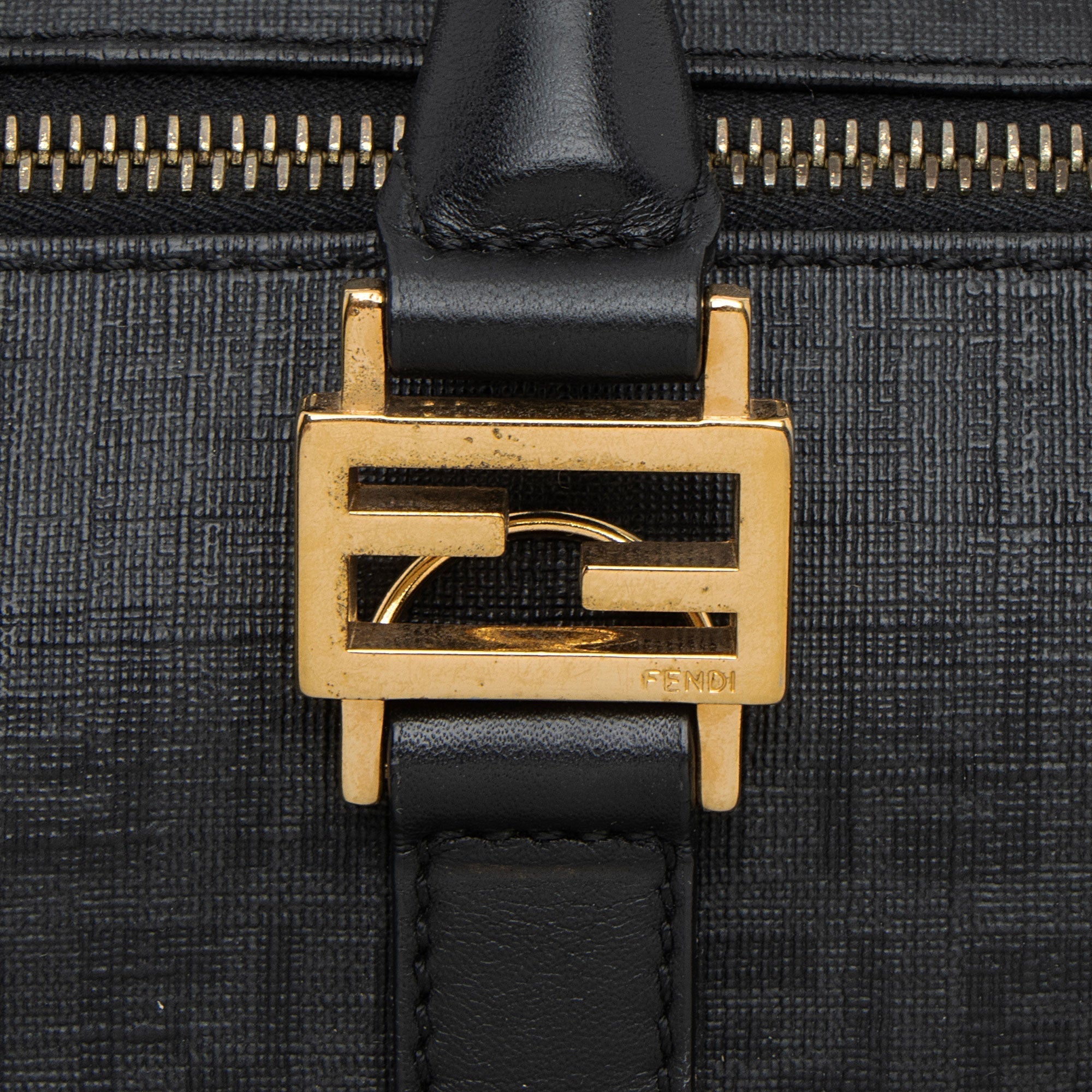 Fendi Zucchino Forever Boston Bag (SHF-1JxLMP)