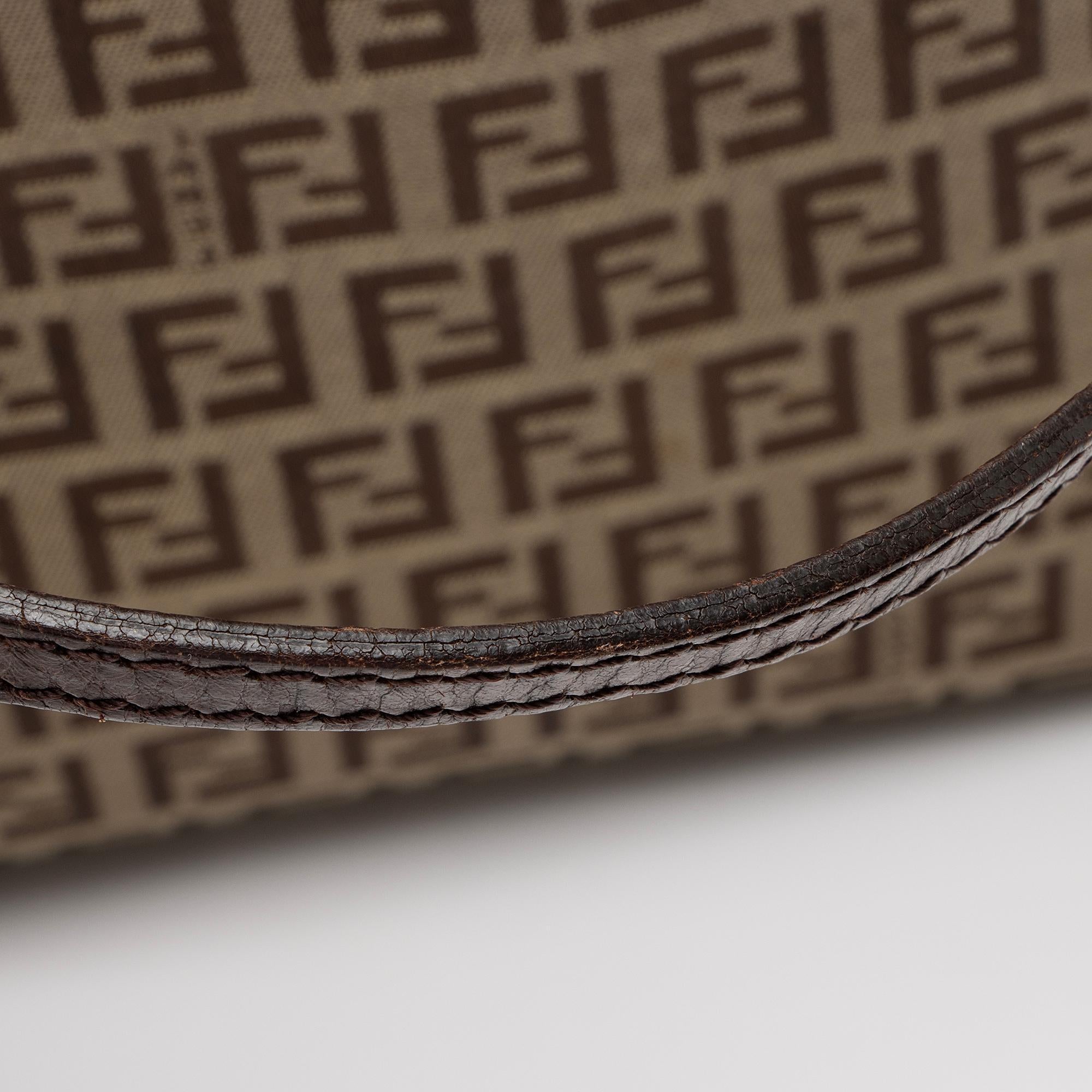 Fendi Zucchino Logo Large Tote (SHF-qdNIZz)