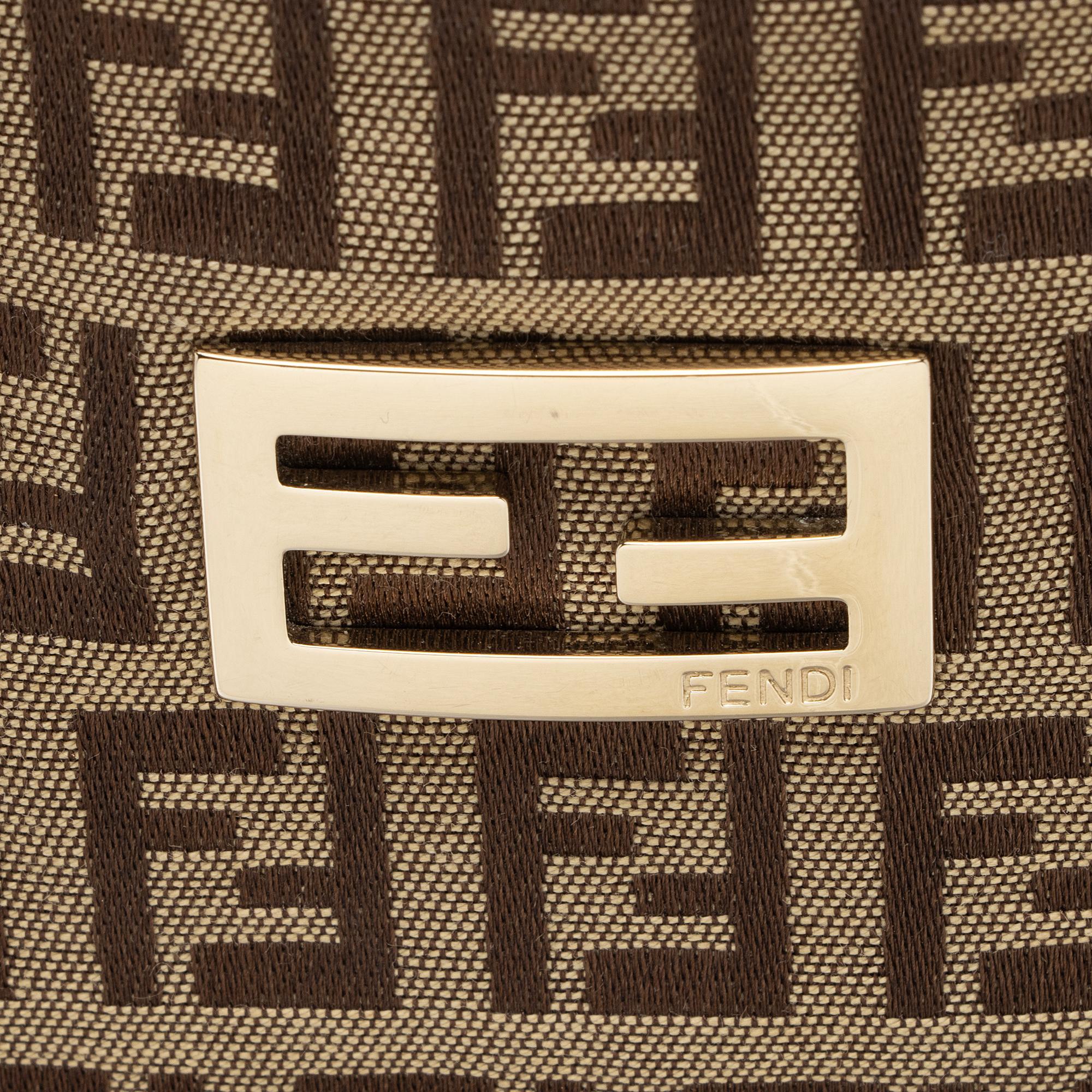 Fendi Zucchino Logo Large Tote (SHF-qdNIZz)