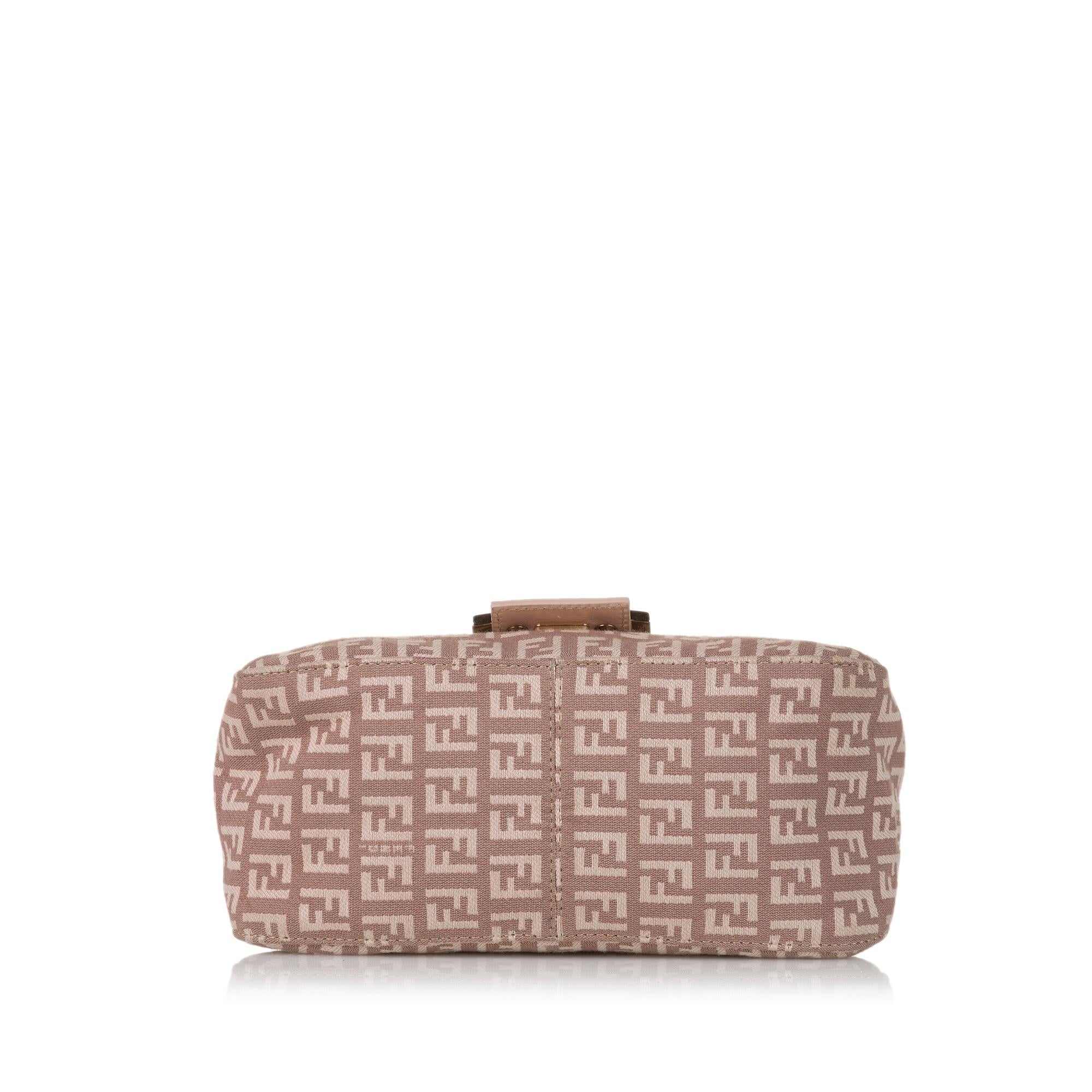 Fendi Zucchino Mamma Forever Canvas Baguette (SHG-31593)