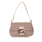 Fendi Zucchino Mamma Forever Canvas Baguette (SHG-31593)
