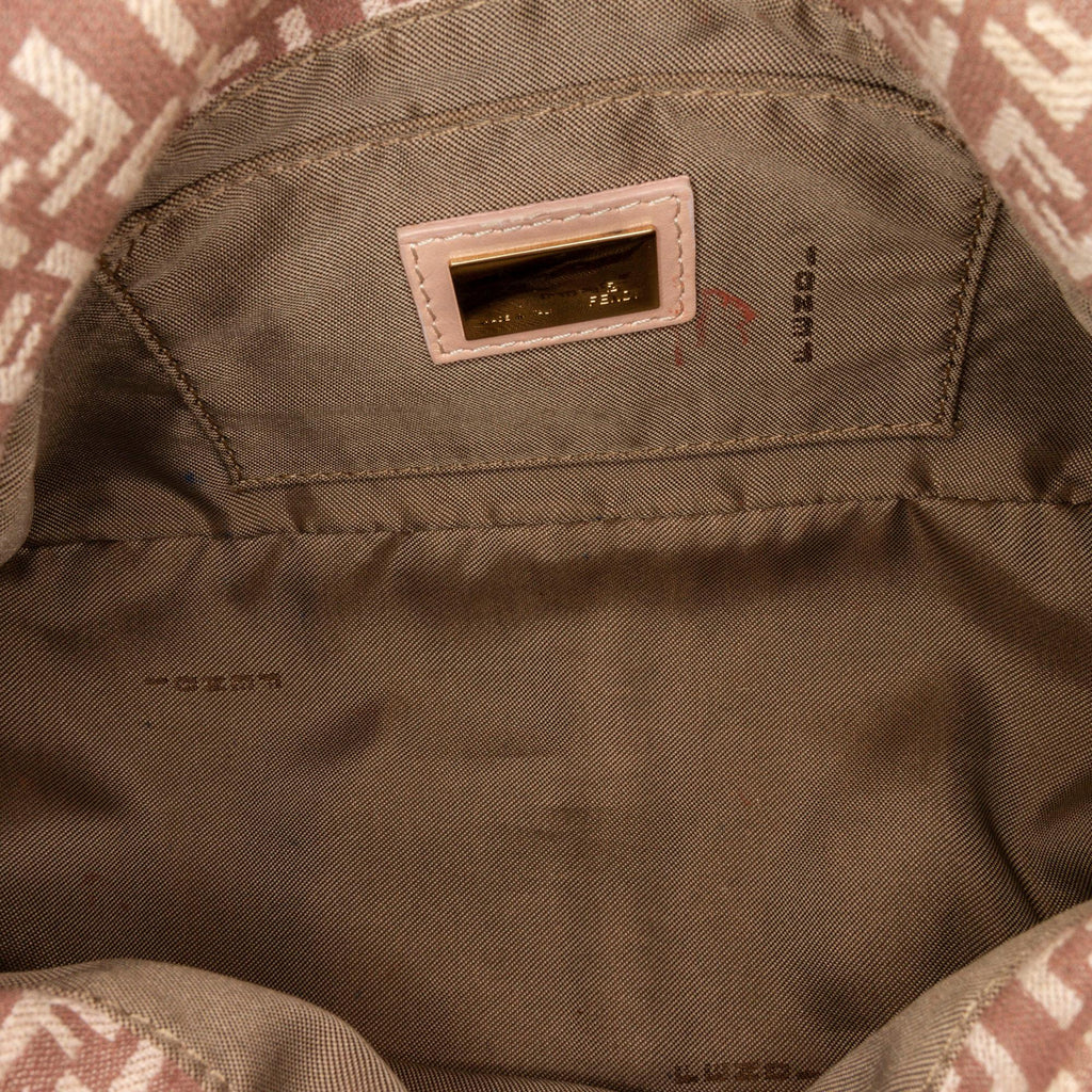 Fendi Zucchino Mamma Forever Canvas Baguette (SHG-31593)