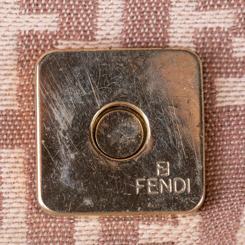 Fendi Zucchino Mamma Forever Canvas Baguette (SHG-31593)