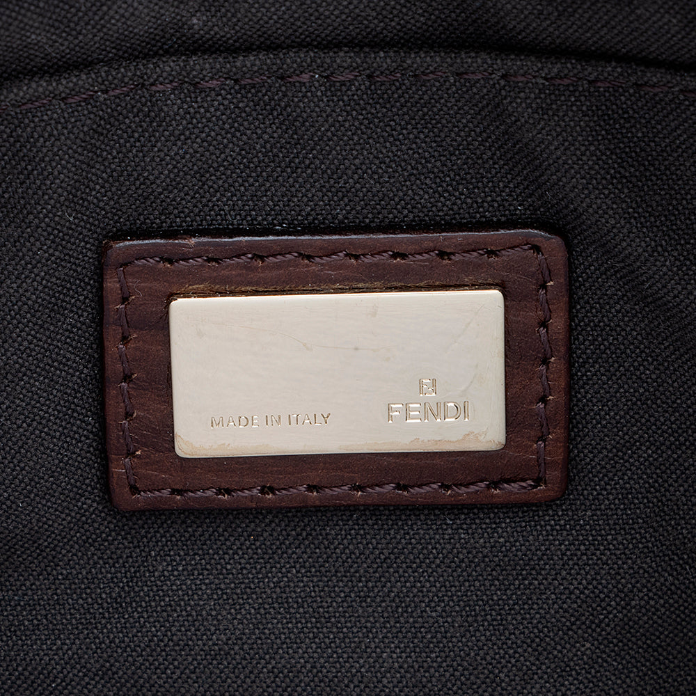 Fendi Zucchino Mini Baguette Bag (SHF-18855)