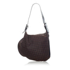 Fendi Zucchino Oyster Canvas Shoulder Bag (SHG-31334)