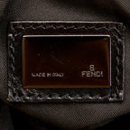 Fendi Zucchino Oyster Canvas Shoulder Bag (SHG-31334)