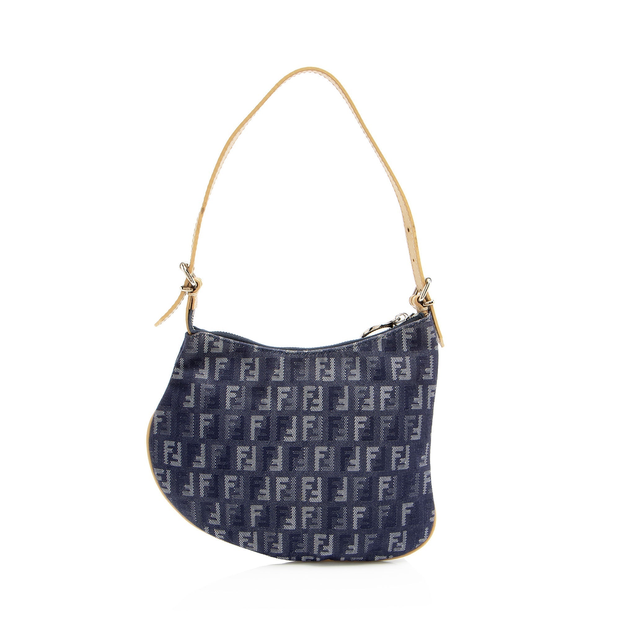 Fendi Zucchino Oyster Shoulder Bag