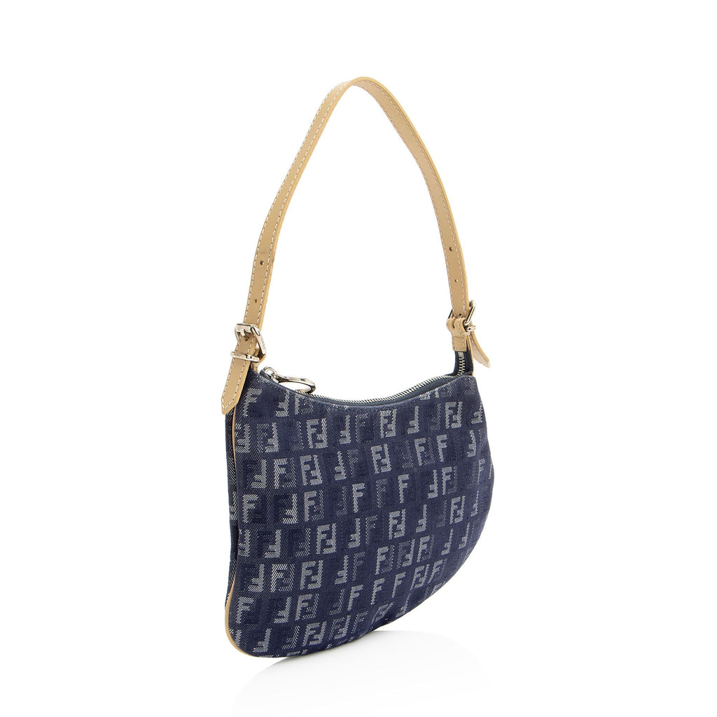 Fendi Zucchino Oyster Shoulder Bag