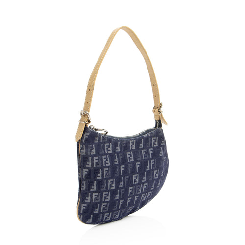 Fendi Zucchino Oyster Shoulder Bag