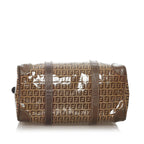 Fendi Zucchino Patent Leather Boston Bag (SHG-28254)