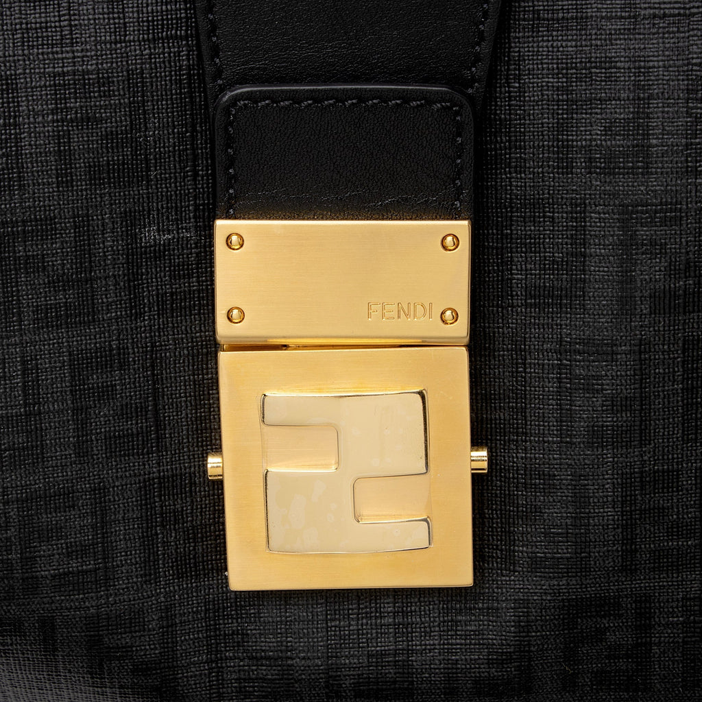 Fendi Zucchino Spalmati Chiusura Medium Tote (SHF-22661)