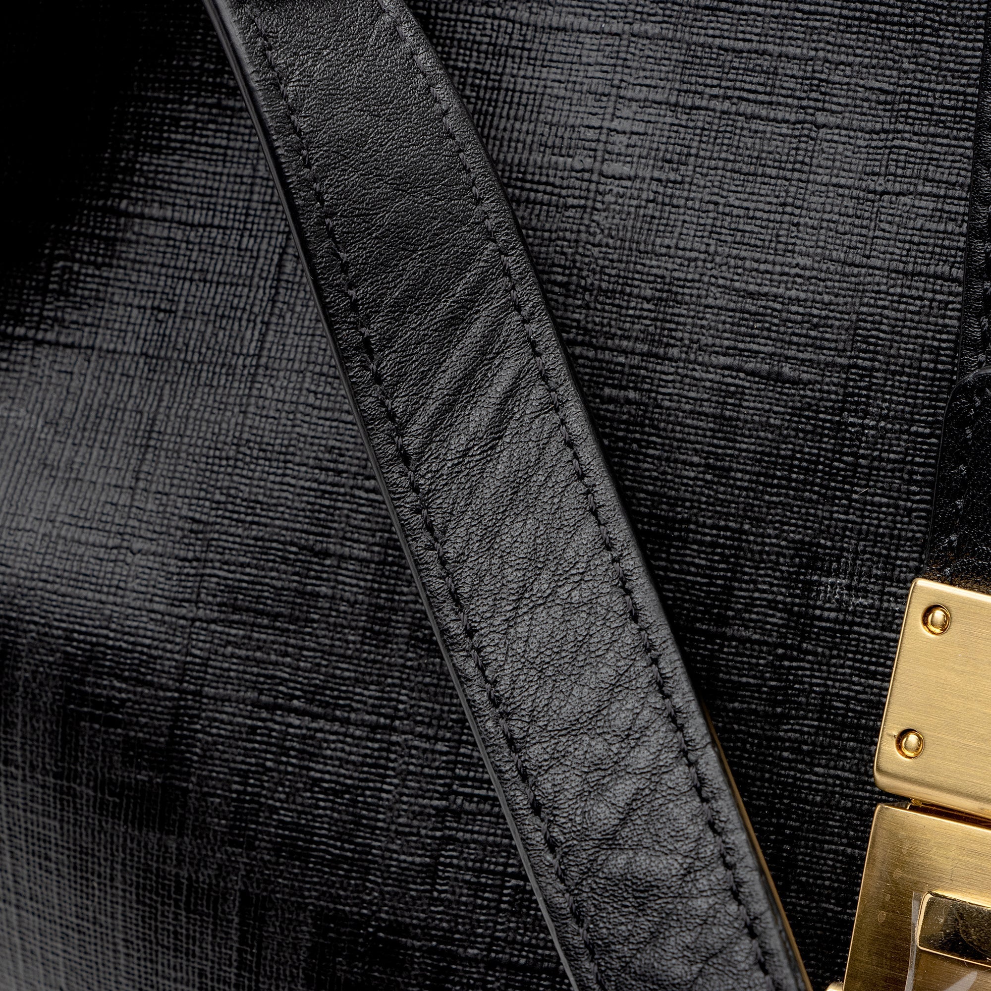 Fendi Zucchino Spalmati Chiusura Medium Tote (SHF-22661)