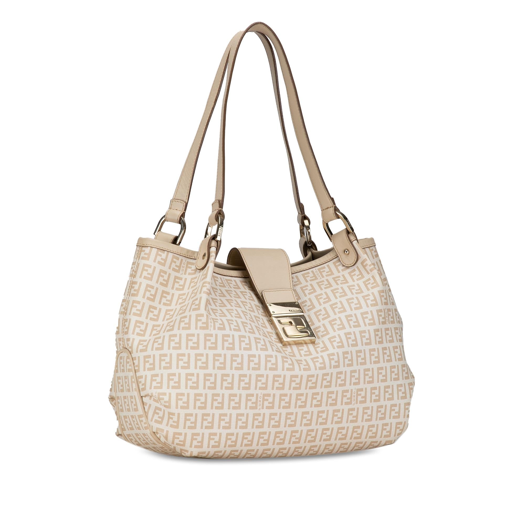 Fendi Zucchino Spalmati Chiusura Tote (SHG-Cwo6NC)