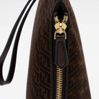 Fendi Zucchino Suede Large Flat Pouch (SHF-79WgbJ)