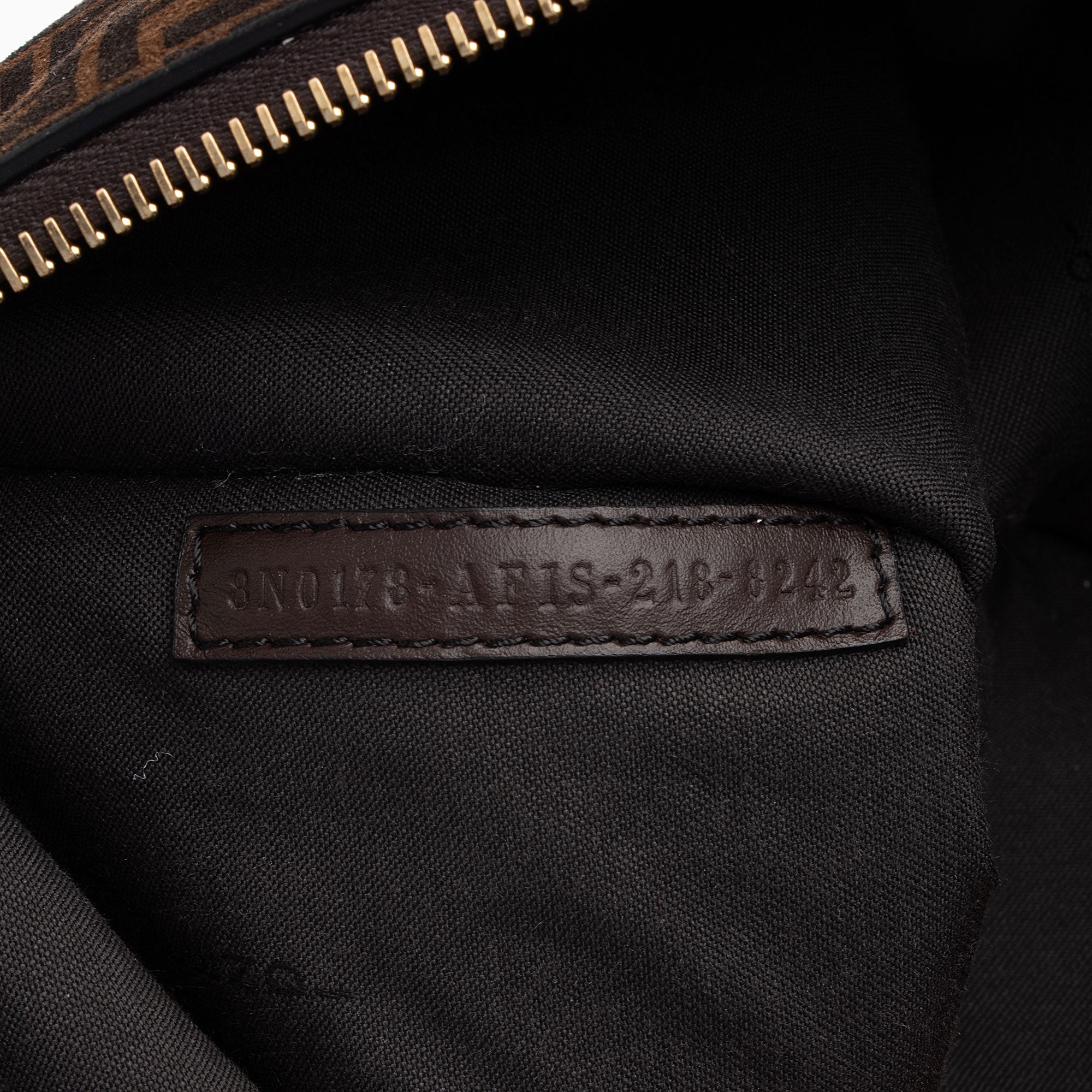 Fendi Zucchino Suede Large Flat Pouch (SHF-79WgbJ)